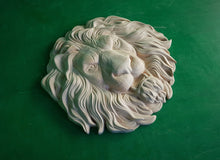 Load image into Gallery viewer, Beautiful Lion Head, Carved lion head, Unpainted, 1pc, Applique furniture decor DIY Furniture Trim Supplies wall ornaments pediments
