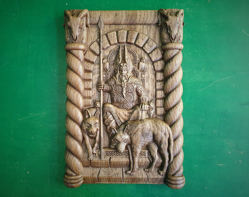 Odin the Allfather, Scandinavian God - Odin,   Celtic wood carving, Viking carving, wooden carving