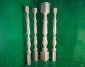Carved baluster in classic style, carved banister of wood, stair balusters, Custom size wood balusters for stairs