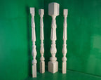 Carved baluster in classic style, carved banister of wood, stair balusters, Custom size wood balusters for stairs