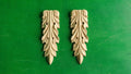 Carved Wooden Corbels Unpainted, Set 2pc, Home Wall Embellishments, wood onlays, wood wall art decor