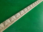 Carved timber unfinished , 40" Carved wooden Baguette, wood trim moulding corner piece for craft woodwork projects