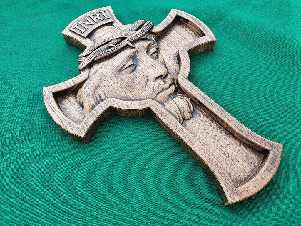 Wooden Jesus in the Cross, Catholic cross, carved wooden cross, wooden cross, Catholic cross, Jesus Christ