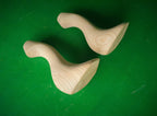 Small Furniture  Legs, Set 2pc, for the table, classic style legs, baroque legs, wooden legs