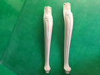 Carved Cabriole Legs of wood, Set of 2pc, for the dinner table, coffee table, for furniture restoration