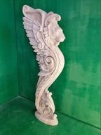 Lion carved post for stairs, Lion wooden sculpture, Lion statue, Lion First baluster Lion, Lion pillar,  Custom size wooden balusters