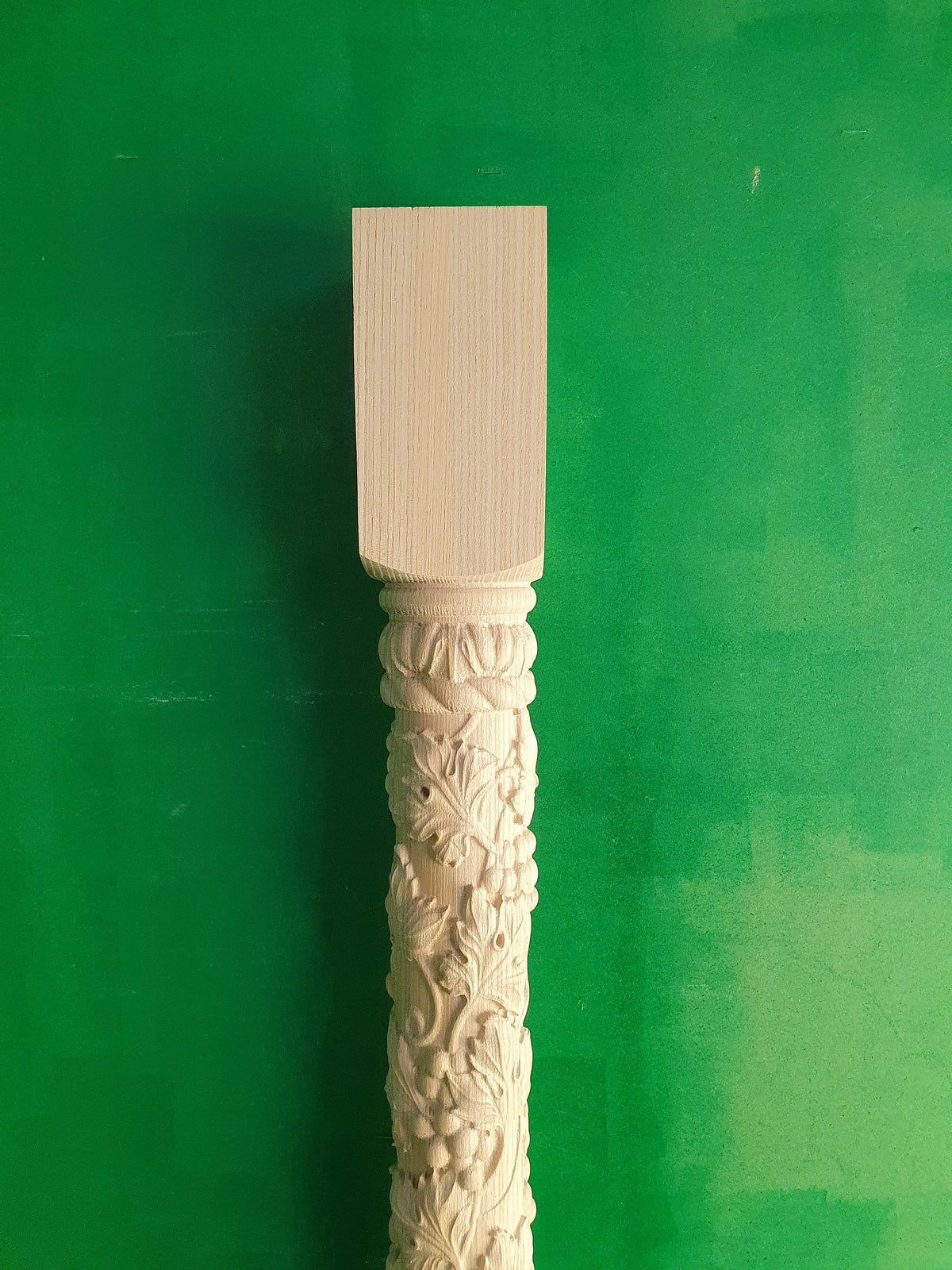 Baluster with Grape, carved banister of wood, stair banister, Carved wood balusters for stairs
