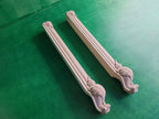 Carved Cabriole Legs of wood, Set of 2pc, for the dresser, coffee table, for furniture restoration