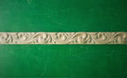 Leaf bagette of wood, 40" Carved wooden Baguette, Carved timber unfinished wood trim moulding corner piece for craft woodwork projects