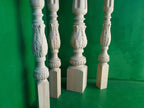 Carved baluster in classic style, carved banister of wood, stair balusters, Custom size wood balusters for stairs