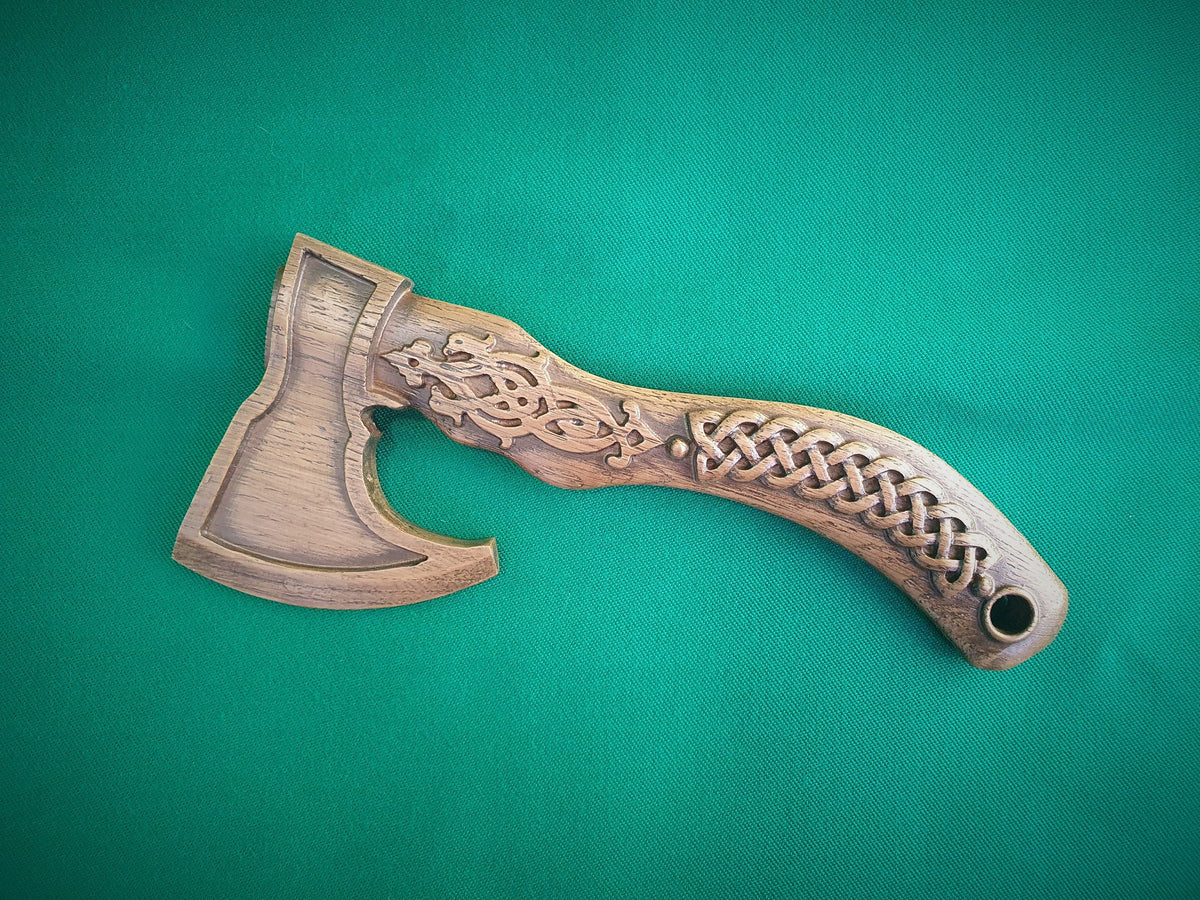 Viking Ax made of oak,  Odin's Axe, Viking Decor Scandinavian, Norse mythology