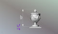 4 wooden pots