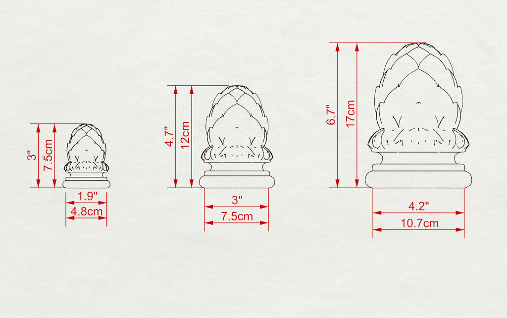 Top Of The Pillar, 1pc, classic style top, baroque style, wooden top, , Top for Stair
