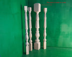 Carved baluster in classic style, carved banister of wood, stair balusters, Custom size wood balusters for stairs