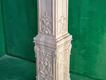 Load image into Gallery viewer, Carved Pillar of wood, carved post of wood, stair column, Custom size wood balusters for stairs
