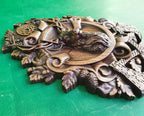Celtic Deer,  Celtic wood carving, Viking carving, Celtic Lord Of Woods, Wall art, Wall decor, Wall hanging