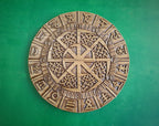 Slavic amulet Kolovrat in the rune circle, Wall art, Wall decor, Wall hanging