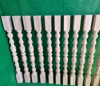 Carved balustrade of wood, carved banister of wood, stair balusters, Custom size wood balusters for stairs