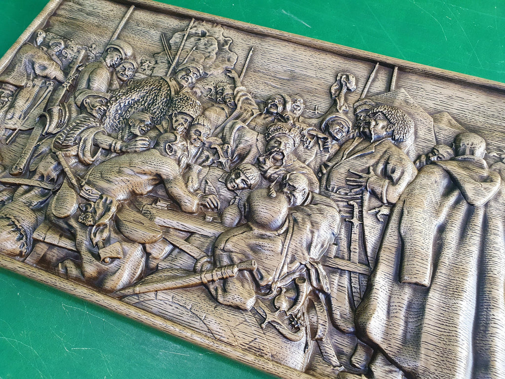 Zaporozhian Cossacks write To Sultan, Home and office wall decor, wood painting
