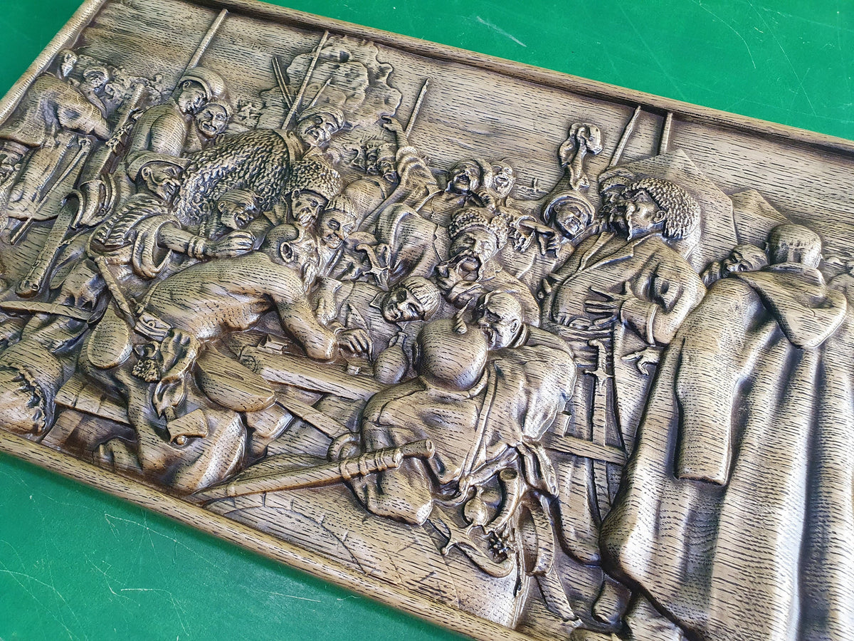 Zaporozhian Cossacks write To Sultan, Home and office wall decor, wood painting