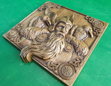 Load image into Gallery viewer, Scandinavian God - Odin,  Odin the Allfather, Celtic wood carving, Viking carving
