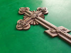 Carved Wooden Cross, Wood Crucifix, wall hanging, religious art