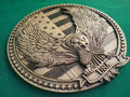 USA Eagle made of wood, Coat of Arms of USA, american flag with eagle, Wall hanging carved wood painting