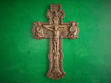 Load image into Gallery viewer, Wooden Crucifix, Jesus Christ, jesus christ cross,  Wood Crucifix Christianity, carved wooden cross
