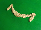 Carved aiguillette, horizontal decor, carved decoration of wood, wooden onlay, wall hanging
