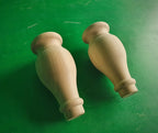 Round Wooden Legs, Set 2pc, for the table, classic style legs, baroque legs, wooden legs