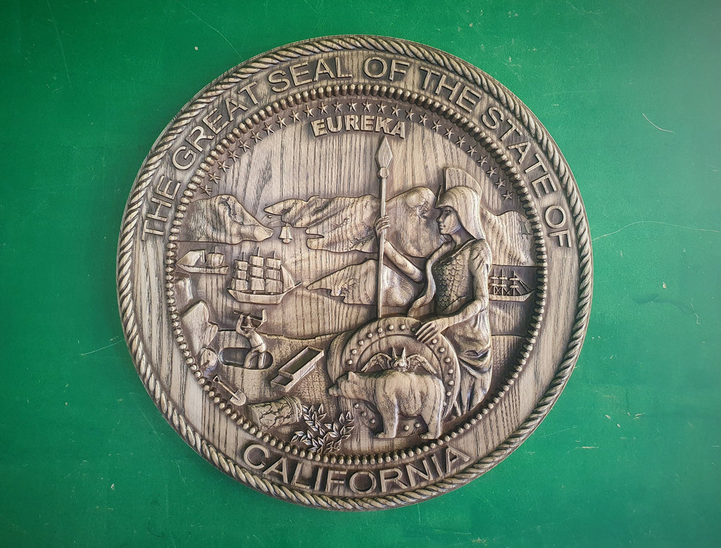 California State Seal, Coat of Arms of California, wall hanging, wall decor