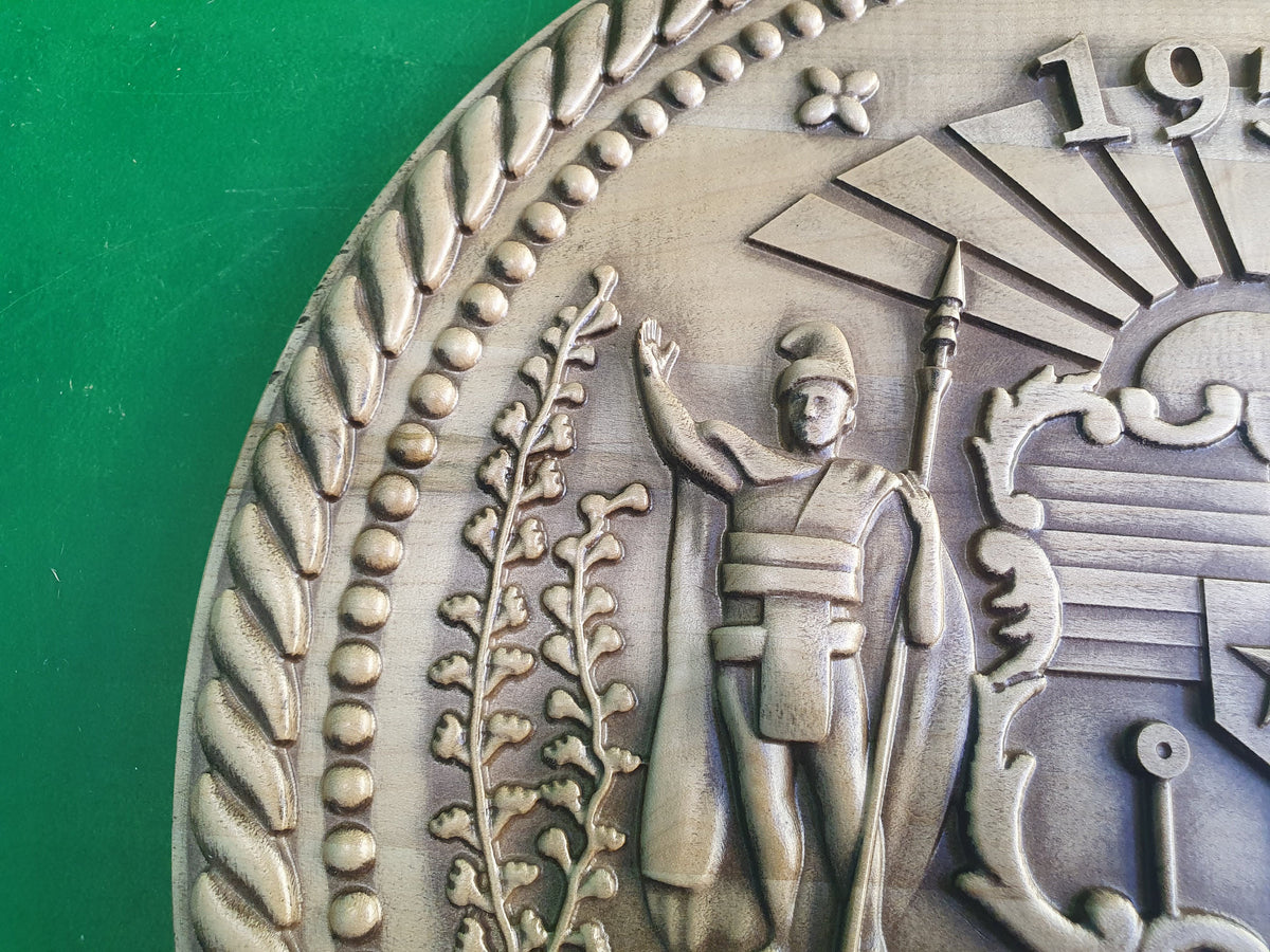 The Great Seal Of The State of Hawaii,  Simple version, wall hanging, Hawaii Logo
