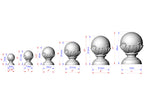 Round Newel Post Cap 6.3"