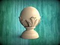 Round Newel Post Cap 6.3"
