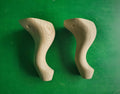 Small Furniture  Legs, Set 2pc, for the table, classic style legs, baroque legs, wooden legs