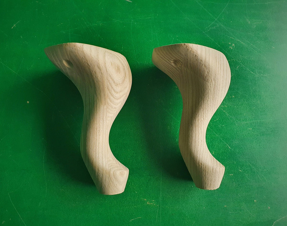 Small Furniture  Legs, Set 2pc, for the table, classic style legs, baroque legs, wooden legs