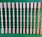 Carved balustrade of wood, carved banister of wood, stair balusters, Custom size wood balusters for stairs