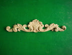 Floral Wood Pattern, wooden onlay, 1pc, Applique furniture decor DIY Furniture Trim Supplies wall ornaments pediments