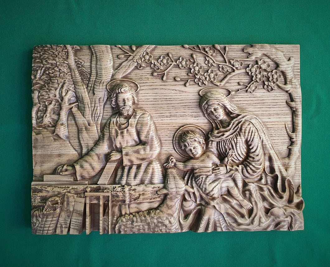 Birth of Christ | Nativity of Jesus | Orthodox Wooden Icon, Wood carved religious Icon