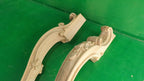 Beautiful Carved Cabriole Legs, Set 2pc, for the table