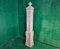 Carved Pillar of wood, carved post of wood, stair column, Custom size wood balusters for stairs