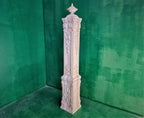 Carved Pillar of wood, carved post of wood, stair column, Custom size wood balusters for stairs