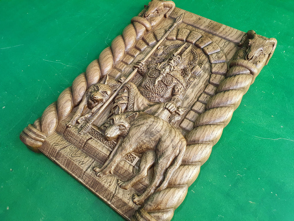 Odin the Allfather, Scandinavian God - Odin,   Celtic wood carving, Viking carving, wooden carving