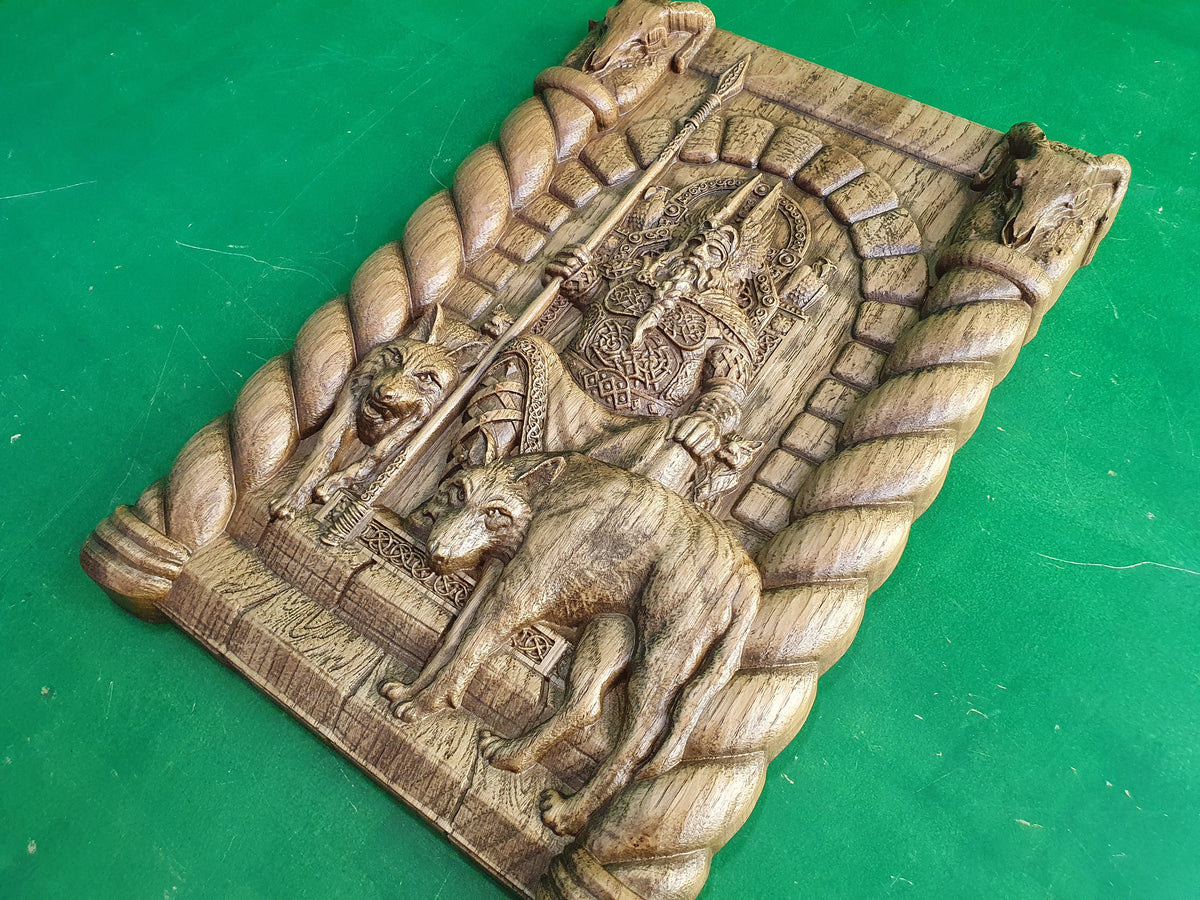 Odin the Allfather, Scandinavian God - Odin,   Celtic wood carving, Viking carving, wooden carving