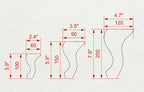 Small Furniture  Legs, Set 2pc, for the table, classic style legs, baroque legs, wooden legs