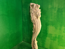 Load image into Gallery viewer, Lion carved post for stairs, Lion wooden sculpture, Lion statue, Lion First baluster Lion, Lion pillar,  Custom size wooden balusters
