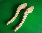 Cool Carved Cabriole Legs, Set 2pc, for the table, classic style legs, baroque legs, wooden legs