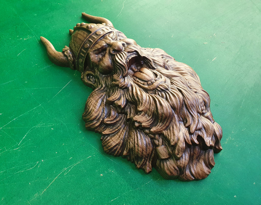 Viking Celtic Yarl Face, North Mythology, Viking head, Vi king art, Wall art, Wall decor, Wall hanging