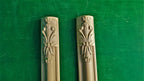 Carved Pilasters, Set 2pc, Pair of Carved Wood Trim Post Pillars