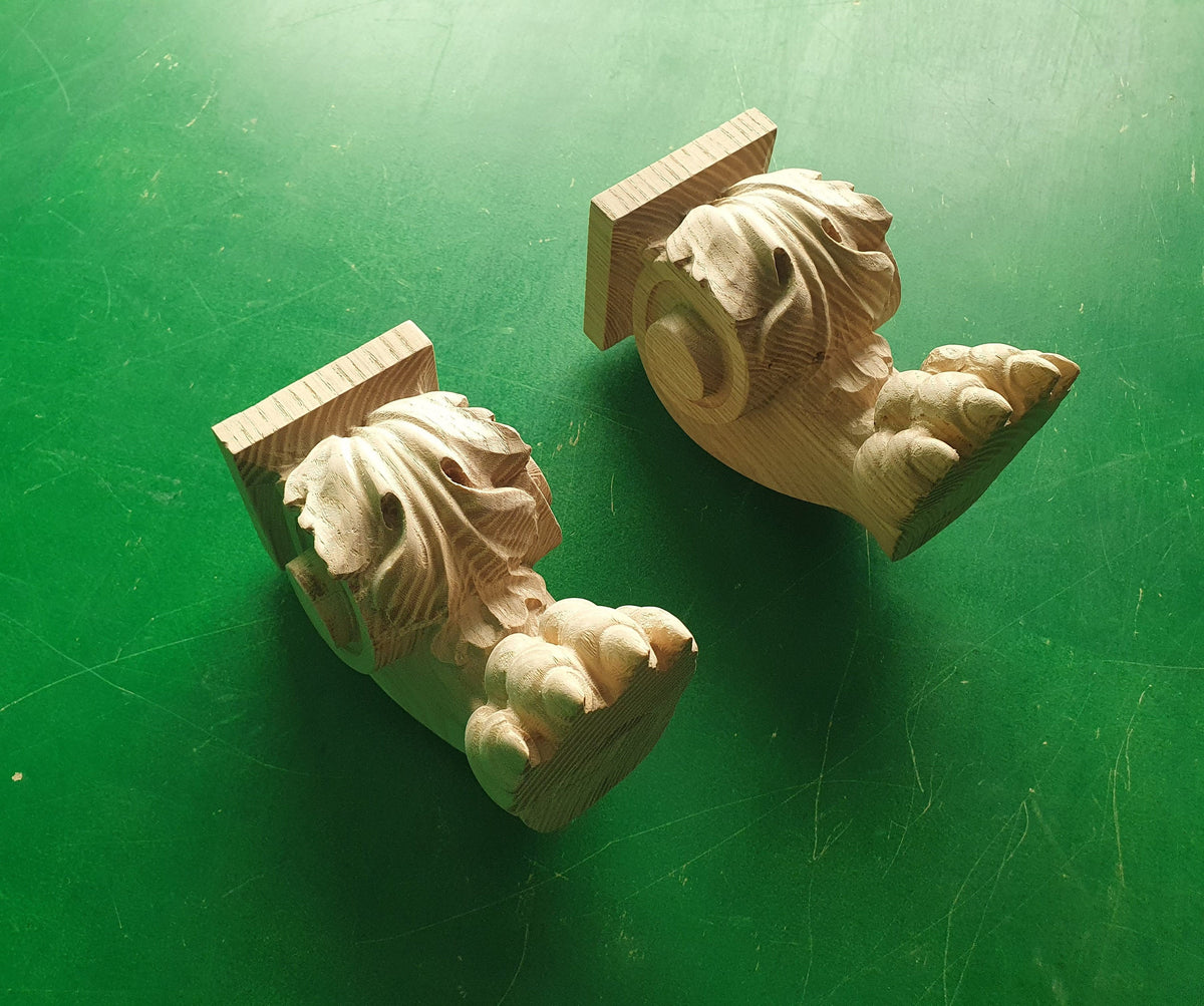 Legs With Claws, Set 2 of pc, classic style feets, baroque legs, wooden feets, queen anne style